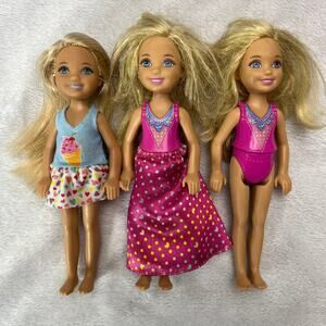 Lot of 3 Chelsea Club Dolls -‎ 5-Inch Mattel 2014 - Great for Collectors